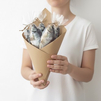 Мужской букет из 5 вяленых рыб