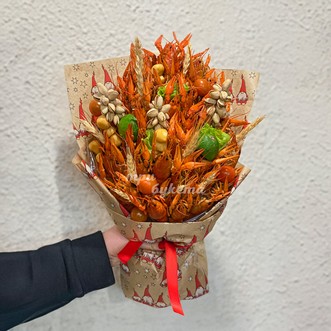 Букет из раков и пшеницы